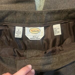 Talbots 100% wool dress pants